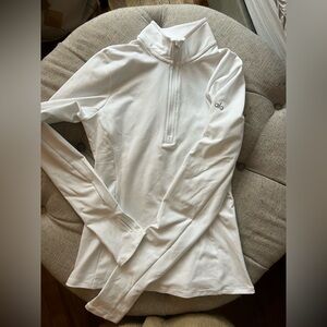 Alo white Quarter-Zip Pullover